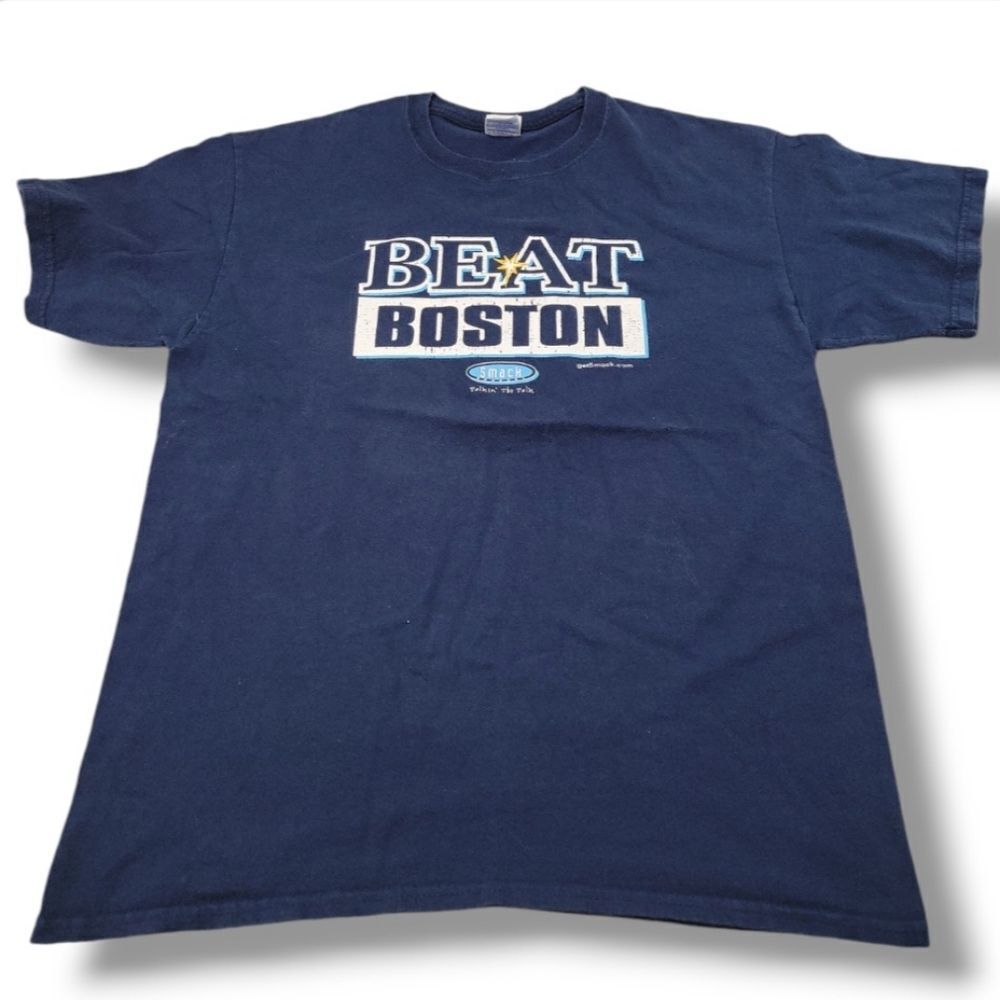 Tampa Bay Rays Shirt Size Large L By Gildan 2008 Beat Boston From Worst To First